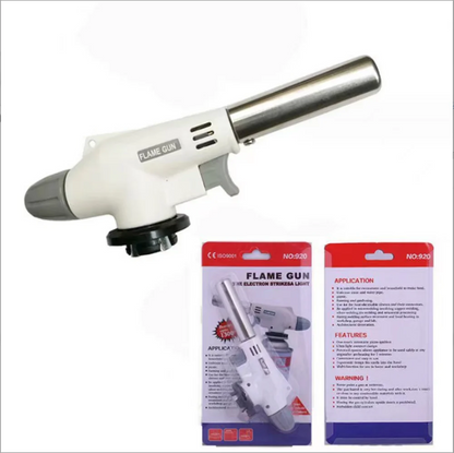 Torch Cooking AutoIgnition Butane Gas Welding-Burner Welding Gas Burner Flame Gas Torch Flame Gun Blow for BBQ Camping Cooking