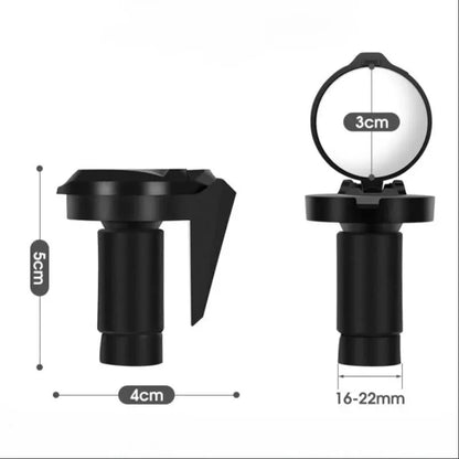 Bicycle Rear View Convex Mirror, 1PC Drop Bar Handlebar Mount Bike Back Sight Reflector, Lightweight Acrylic Lens Cycling Mirror
