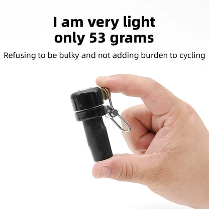Bicycle Bell Curved Handlebar Plug Bell Horn Waterproof 80dB Loud High Decibel Ring Alarm Bell Road Bike Accessories