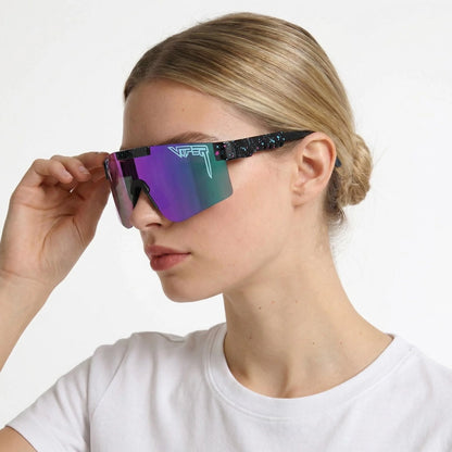 Stylish Windproof Sunglasses Men Women Anti-Dust Colorful Goggles for Cycling Hiking Running Outdoor Sports