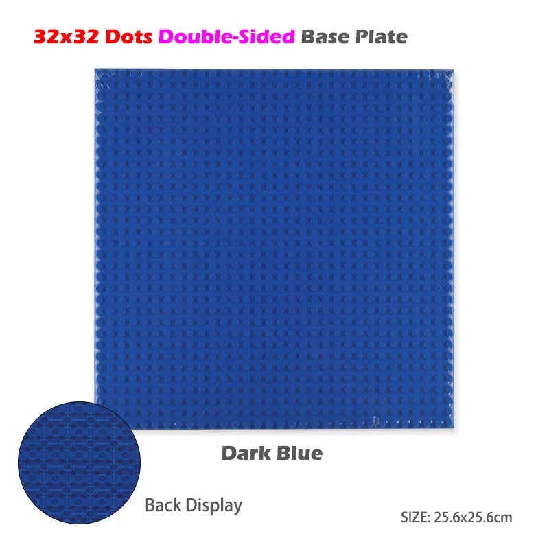 Classic Base Plates Plastic Bricks Double-sided 16*32 32X32 Dots City Blocks Baseplate DIY Parts Board Toys Kids Gift