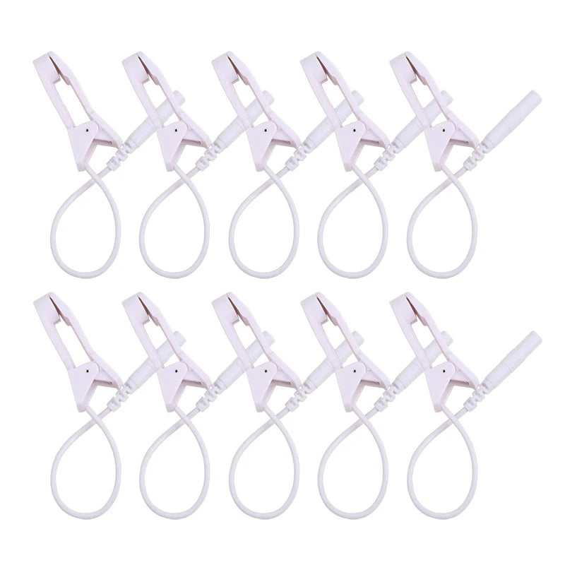 Ear Clip Machine Massager 2.0mm Plug Electrode Lead Wires Connecting Cables Sleeping Aids for Earclips
