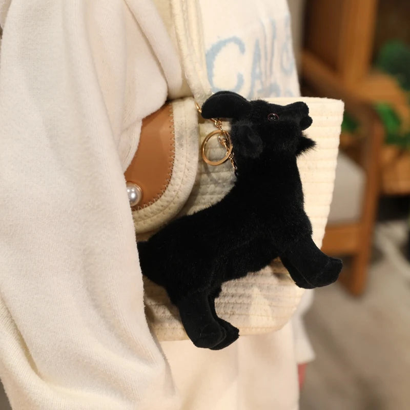 30/40cm Ranch Animal Series Soft Cute Simulation Black White Goat Mountain Lifelike Plush Toys Doll Kid Children Halloween Gift