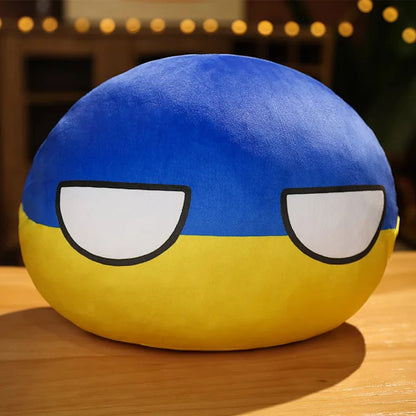 Wholesale Hot 10/30/40cm Polandball Country Ball Toy Plush Pendant Doll Countryball Ussr Usa France Russia Uk Japan Germanyitaly