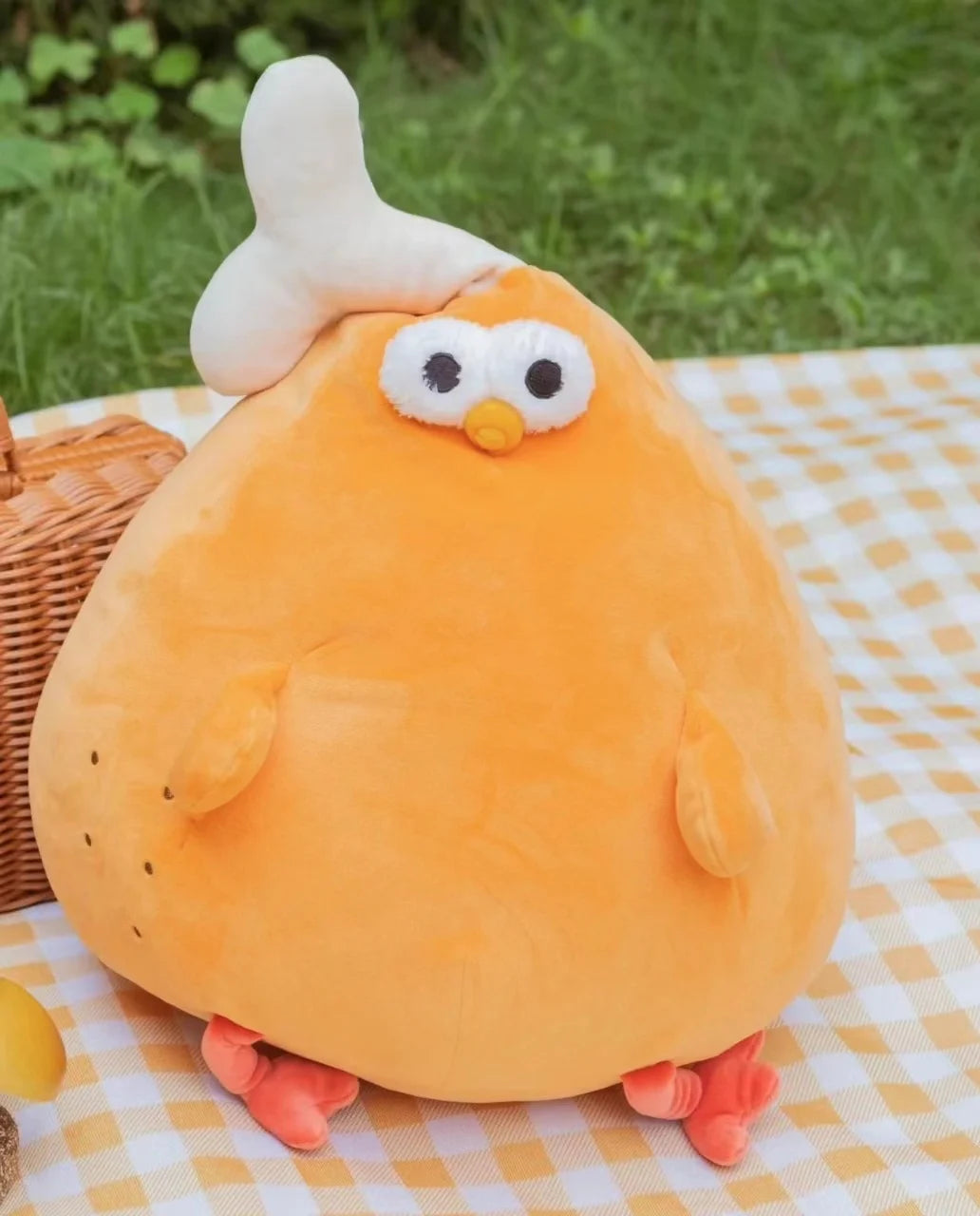 New Chicken&Leg Chicken Soft Gingerbread Chicken Dolls Decor Cartoon Simulation Fruit Animals Stuffed Toy Pillow Birthday Gifts