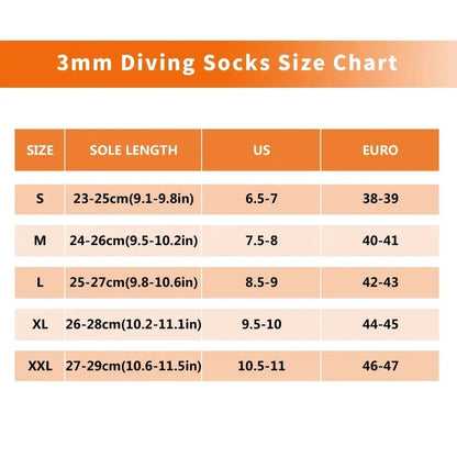 HiTurbo 3mm Neoprene Socks, Anti-Slip Water Socks Shoes, For Diving Swimming Surfing Snorkeling