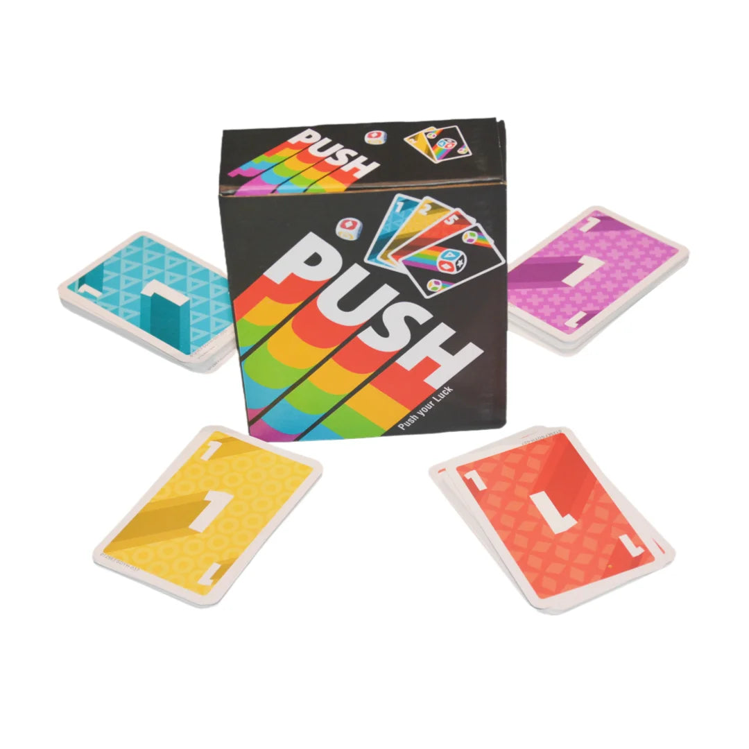 《Push 2026》, a Card Game, Board Game, Interactive Game, with Instructions in English, Spanish, French, German, Italian, and Dutch, Fast-Paced, Easy to Learn, a Great Choice for Parties