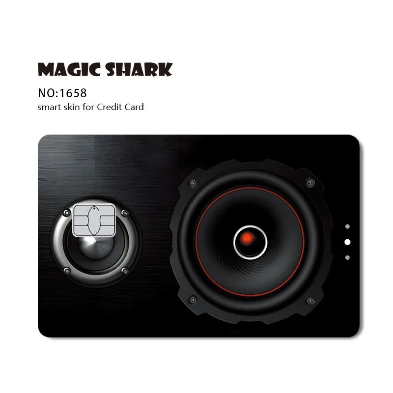 2025 New Magic Shark Anime Money Charge 404 Error ID Game Machine Film Skin Sticker for Debit Bank Credit Card