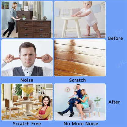 8pcs/lot Screws Furniture Glides PTFE Heavy Duty Furniture Slip Mat Glide Mat For Sofa Bed Table Couch Dining Chairs