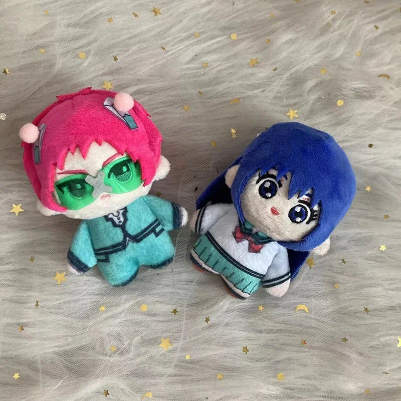 10cm The Disastrous Life of Saiki Kusuo Plush Toys Anime Saiki Kusuo Teruhashi Kokomi Plushie Pendant Stuffed Dolls Xmas Gifts