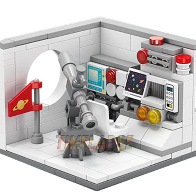 Dreams House Building Blocks Set with Career Figures - Racer Doctor Painter Scientist Model DIY Educational Toy Gift for Kids