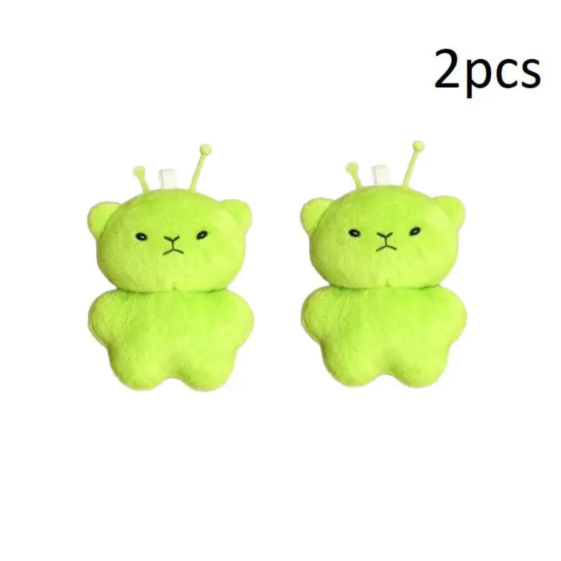 Alien Cat Plush Toy Cartoon Stuffed Animal Keychain Accessories Creative Ugly Cute Backpacks Pendant Party Gift