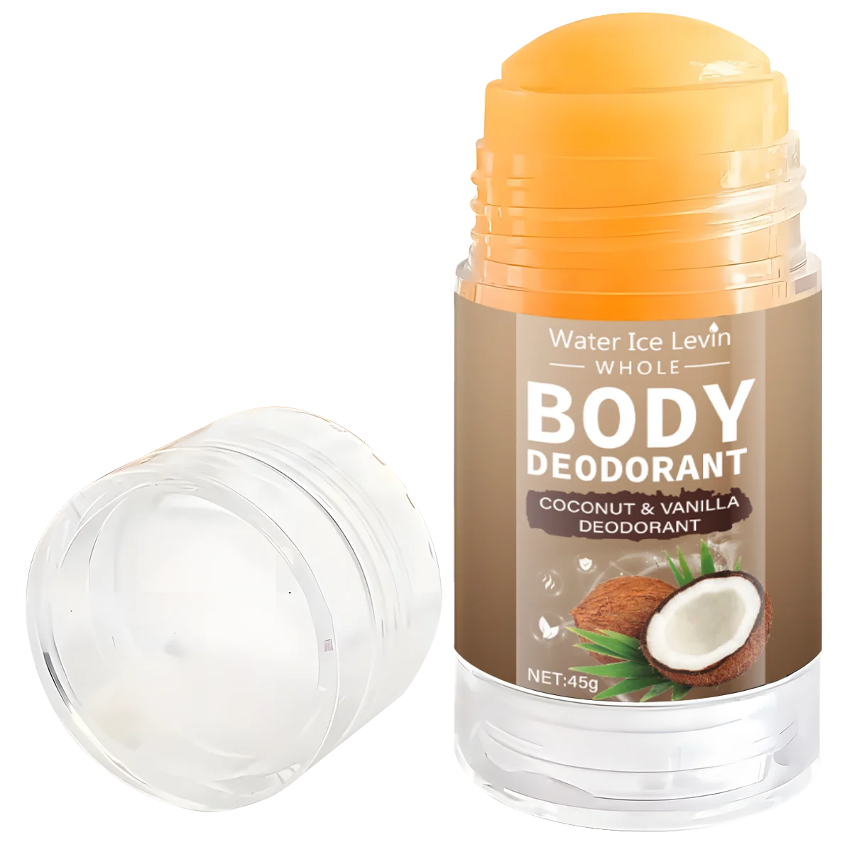 Coconut Body Deodorant Stick, Suitable for Both Men and Women, Moisturizing and Non-Frictional, Suitable for the Whole Body and Intimate Areas, a Travel Essential, for Daily Use | Natural Deodorant
