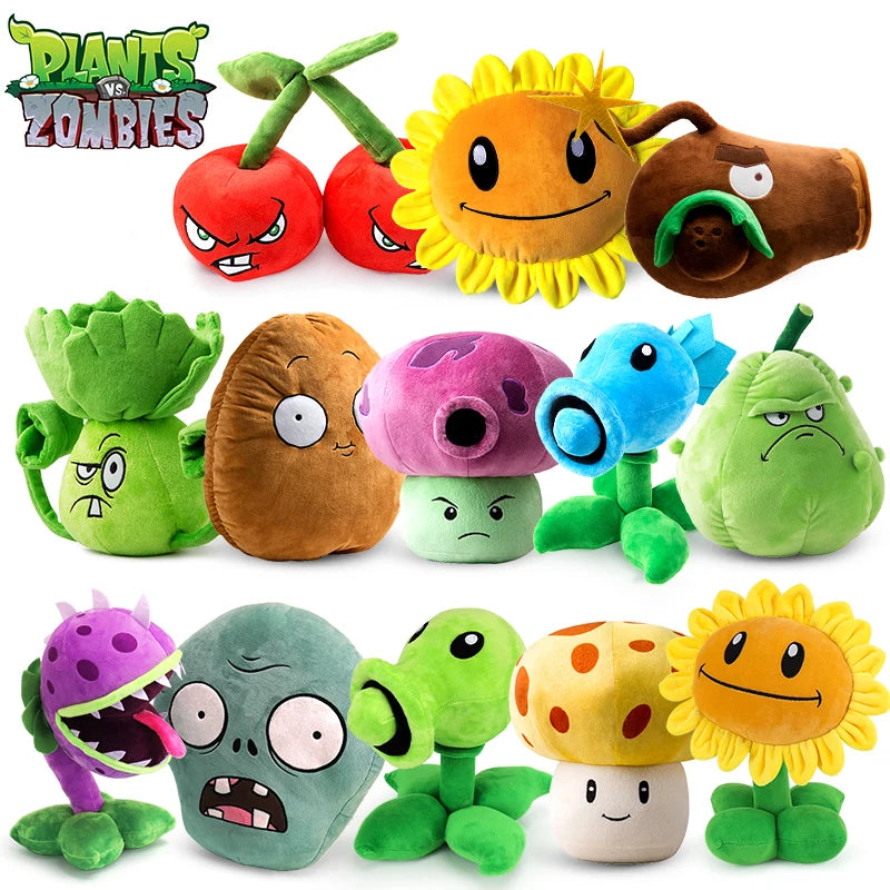 Plants vs Zombies 2 Sunflower Peashooter Coconut Plush Doll Toy Pillow Toy Figures  Soft Large Zombie Pillow Teens Holiday Gifts