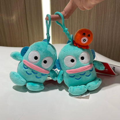 Genuine Sanrio Hangyodon Melody Kuromi Pendant Plush Toys Small Charms Sayuri Model Doll Stuffed Toys Girls Boys Birthday Gifts