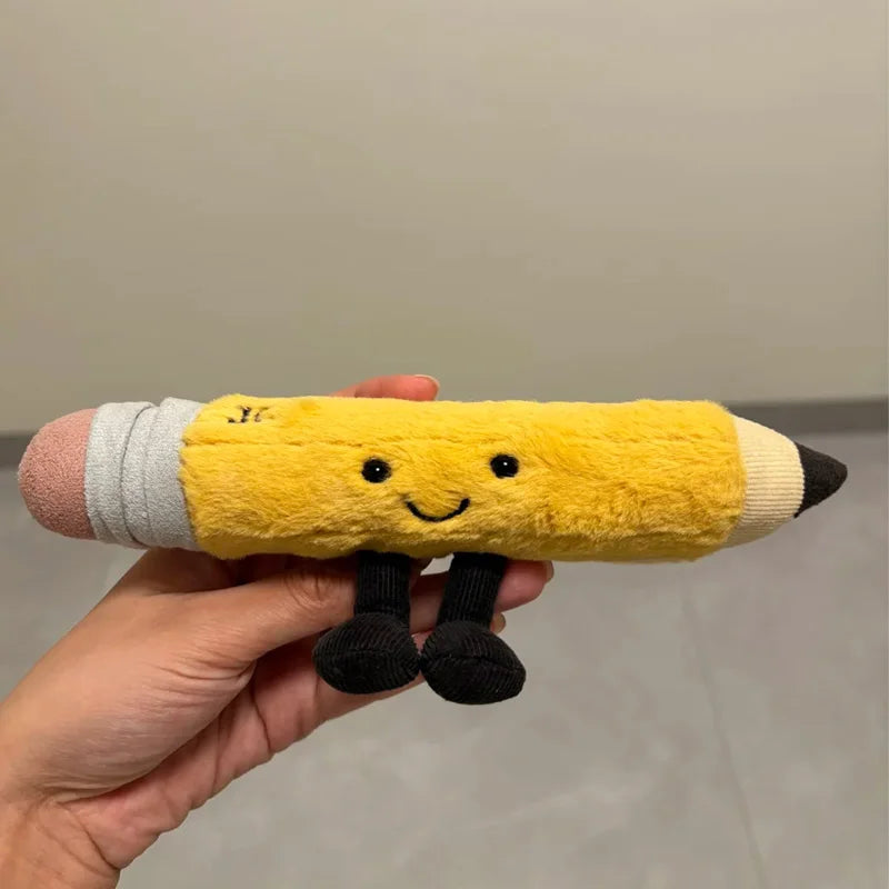Exquisite Cartoon Plush Toy Stationery Pencil Soft Plush Creative Decorative Ornaments Collection Festival Gifts For Children