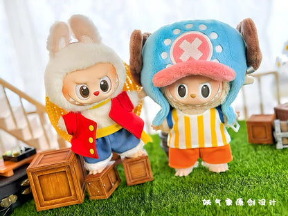 Doll labubu Clothes Accessories Luffy Choba Roronoa Zoro Doll Set Mini Plush Doll Clothing Fashion Doll Accessories Decoration