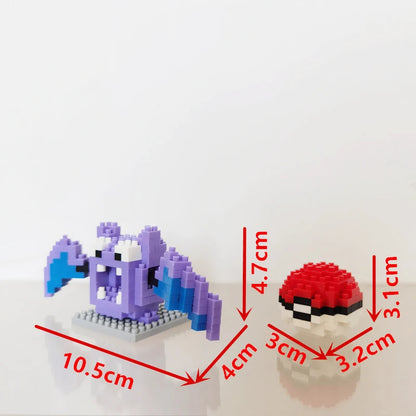 75 Style Pokemon Building Blocks Assembly Anime Picachu Charizard Doll Blastoise Bulbasaur Gengar Bricks Toy for Kid Gift