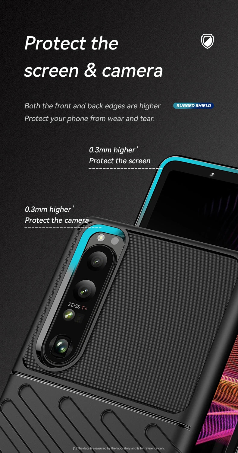 Luxury Shockproof Silicone Phone Case for Sony Xperia 1 III - Soft TPU Protective Cover