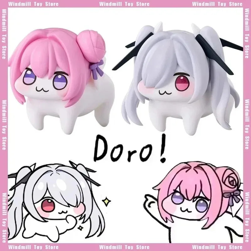 9cm Doro Doll Cute Figure Doll Anime Games Peripheral Custom Model Ko Doll Cute Desktop Decoration Toy Collections Holiday Gifts