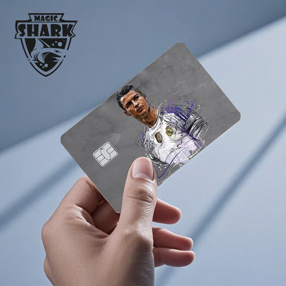 Magic Shark Flower Butterfly Bear Wing No Fade PVC Film Skin Cover Sticker for Bank Debit Credit Card