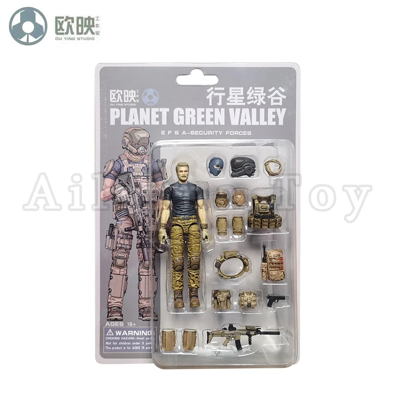 Ou Ying Studio 1/18 Planet Green Valley PGV 3.75inch Action Figure Girls War EFSA Female Figures Anime Model