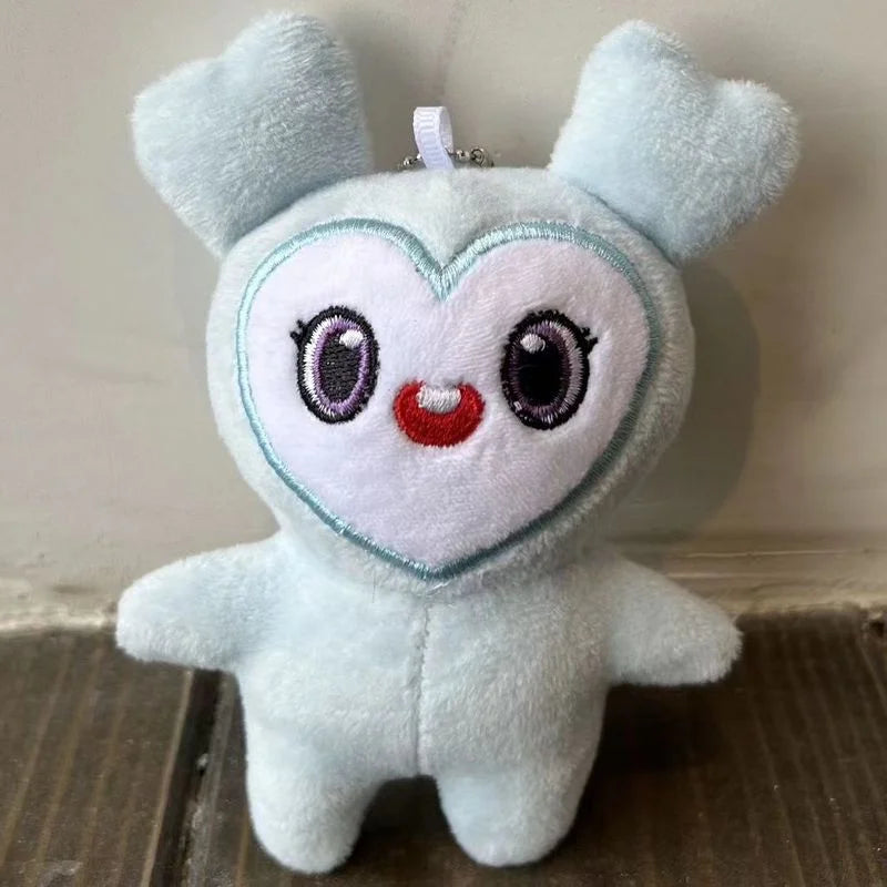 9pcs Plush Korean Super Star Plush Toy Cartoon Animal TWICE Momo Doll Keychain Pendant Keybuckle PlushToy for Fans ONCE Girls