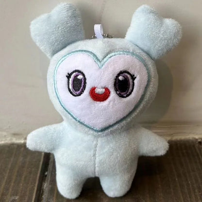 9pcs Plush Korean Super Star Plush Toy Cartoon Animal TWICE Momo Doll Keychain Pendant Keybuckle PlushToy for Fans ONCE Girls