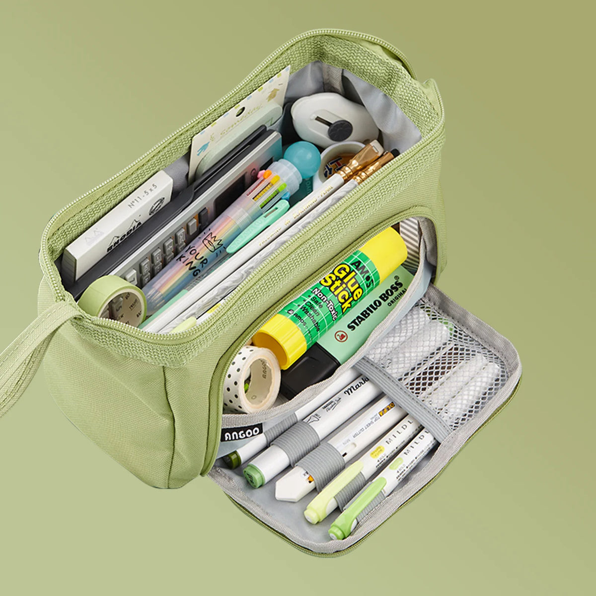 Large Capacity Pencil Case Cute Student Pencil Cases Big Pen Bag Case Storage Box Boy Girl Kid Office School Stationery Supplies