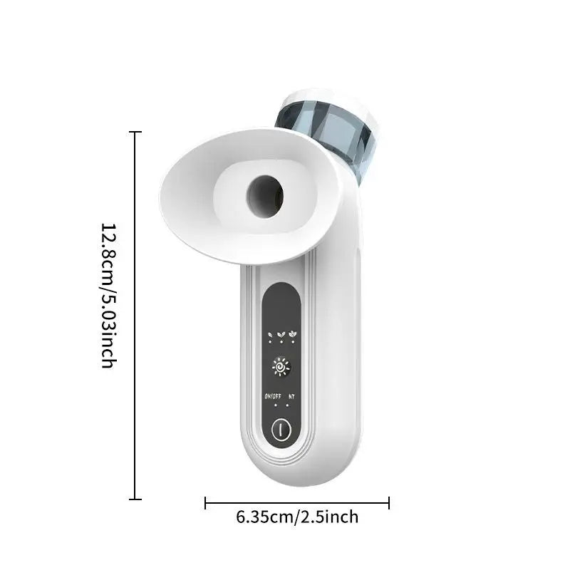 2 in 1 Protable Eye Mist Steam Sprayer Mini Eye Moisturizing Cleaning Soothing Steamer for Dry Tired Eyes and Facial Skin Care