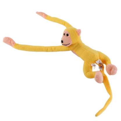 60CM Long Arm Monkey Plush Toy Anti-collision Banana Monkey Curtain Strap Monkey Doll Stuffed Toy Birthday Wedding Party Decor