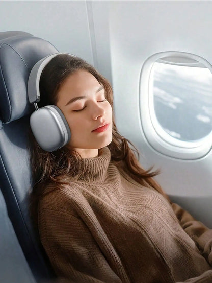 Bluetooth Headphones Over Ear Wireless Headset HiFi Music Gaming Comfortable Mic for iPhone Android PC Silver