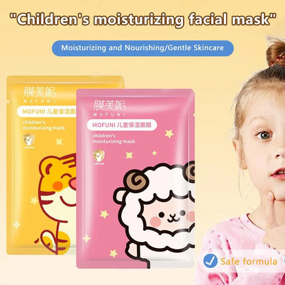 1/5/8 PCS Animal Character Face Masks Hydrating Spa Masks Sheet with Hyaluronic Acid, Skincare Party Facial Masks for Kids Teens