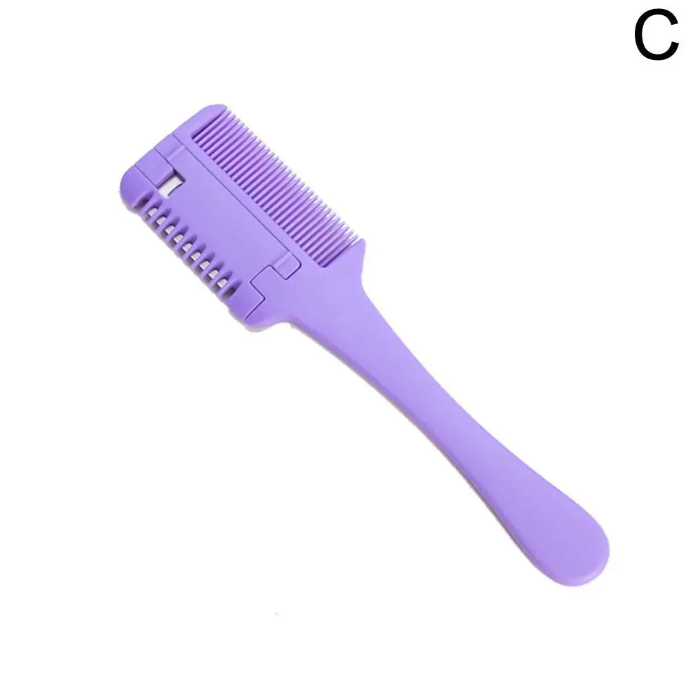 Double Sided Hair Thinner Trimmer Razor Comb Cutting Scissors Razor Comb for Trim & Thin Home Salon Home Haircut Styling