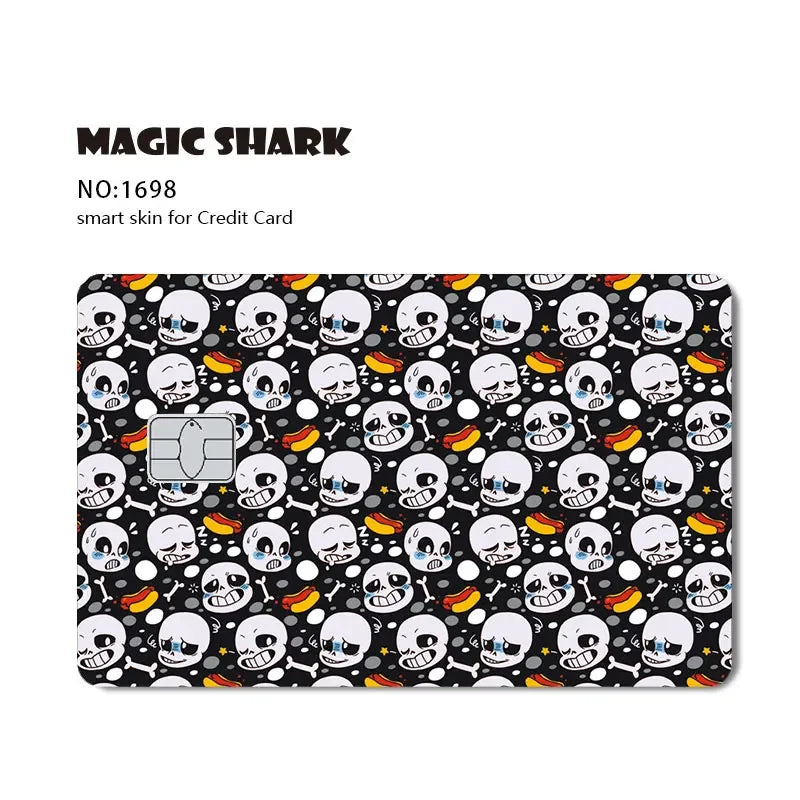 100% New Arrival Conch Money Bow Anime Speend or Save Meme Credit Card Film Debit Card Sticker Skin