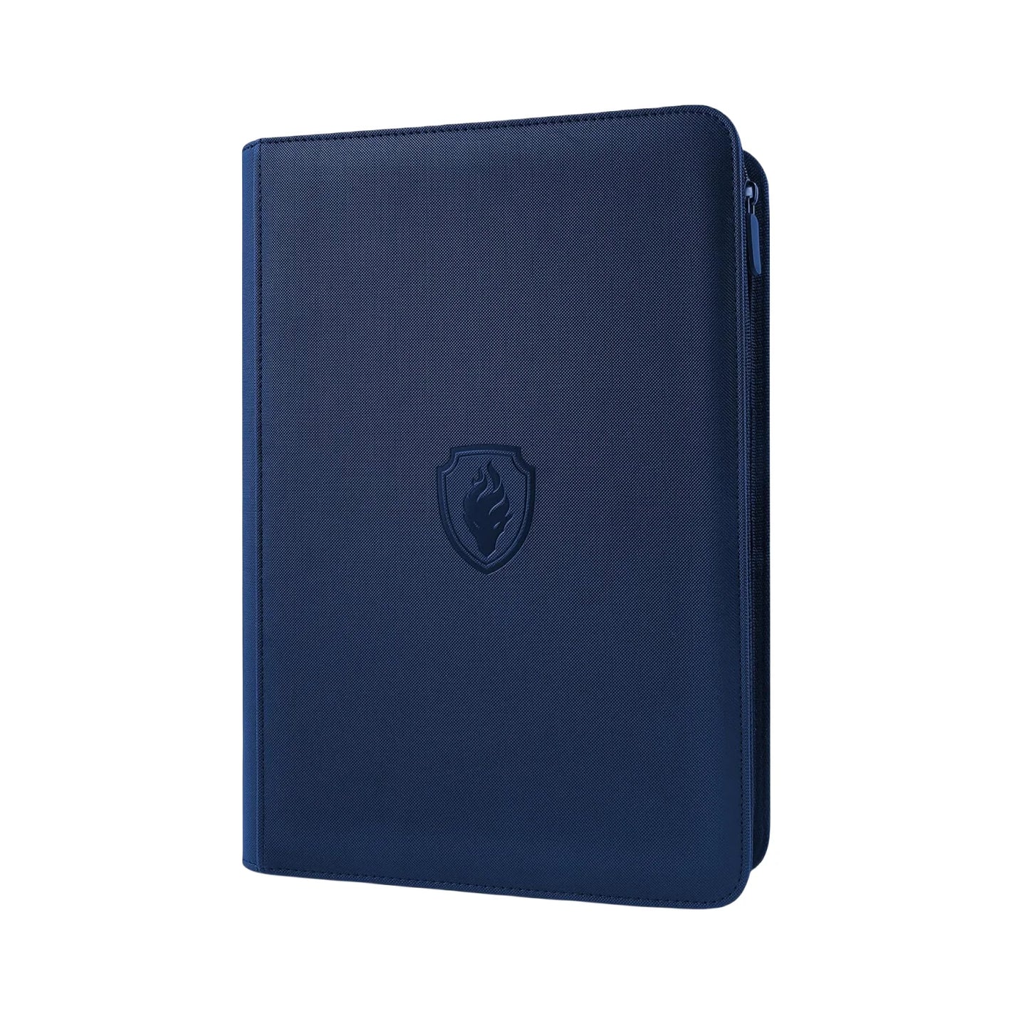 9 Pocket Trading Card Binder, PU Cover Zipper Card Collection Album, Sturdy 360 Side-Loading Card Folder Holder for Game Cards