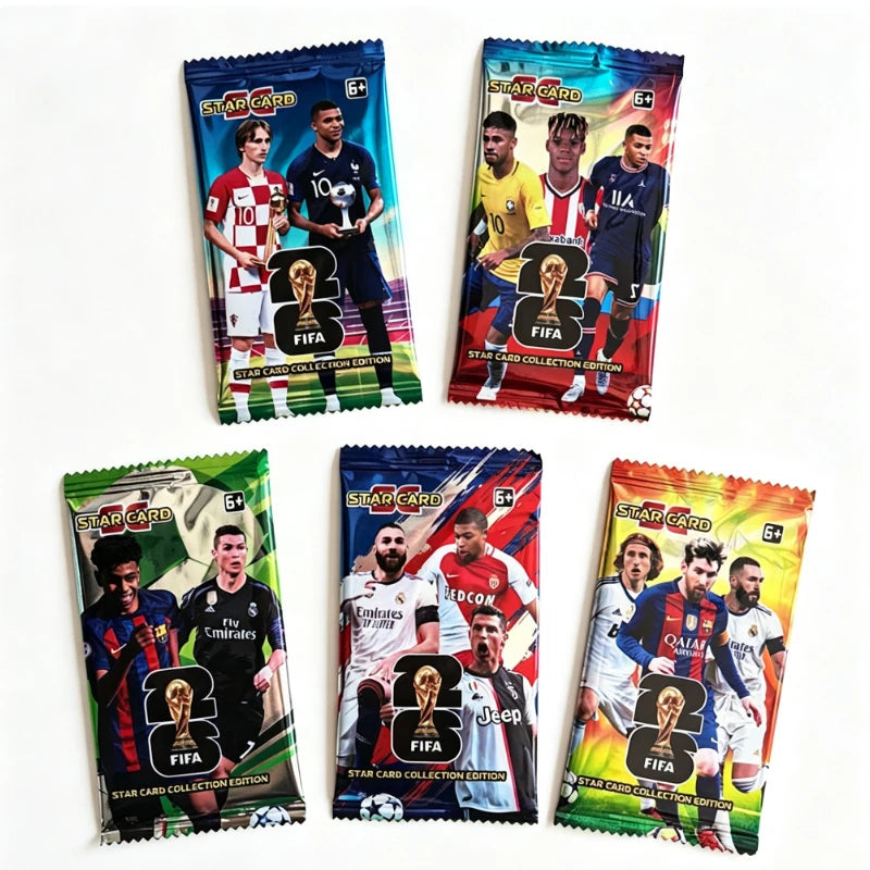 In Stock Panini 2026 New FIFA World Cup Soccer Cards Pack Panini Football Star Cards Soccer Memorabilia Collection Football Card