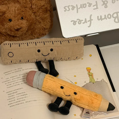 Exquisite Cartoon Plush Toy Stationery Pencil Soft Plush Creative Decorative Ornaments Collection Festival Gifts For Children