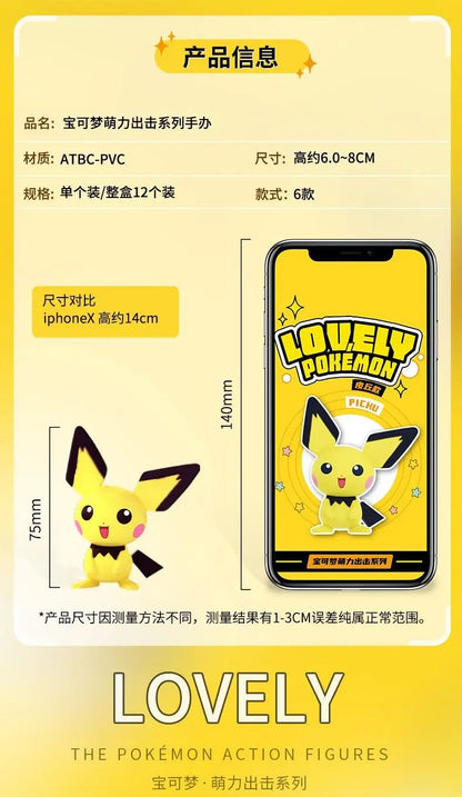 Hot Pokemon Anime Figures Kawaii Pikachu Pichu Togedemaru Alola Region Raichu Mimikyu Toys Model Collect Dolls Gift For Kids Boy
