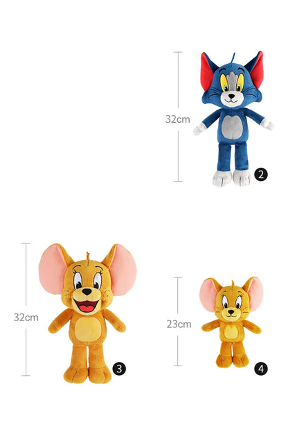 Original Tom and Jerry Plush Toy Cartoon Movie Cat Nibbles Mouse Plushies Stuffed Animals Soap Action Figure Studio Doll Toys