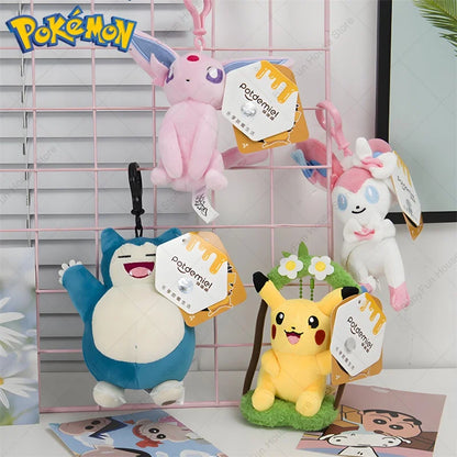 Original Pokemon Mimikyu Gengar Snorlax Umbreon Plush Toy Keychain Kawaii Espeon Jigglypuff Sprigatito Quaxly Peluche Dolls Gift