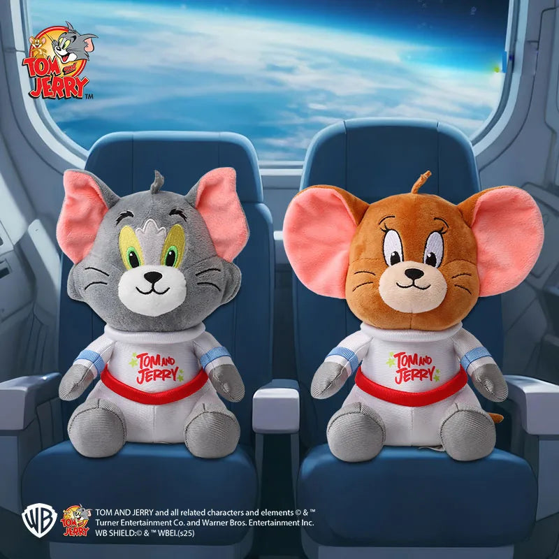 Anime Tom And Jerry Plush Toy Cartoon Movie Figures Cat Mouse Cute Plushies Stuffed Animal Doll Toys For Kids Gift Free Shipping