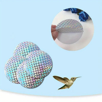 20 pcs Round Paste Type Bird Repellent Tape Reflective Anti Bird Scare Eflective Stick Tape Pigeon Farm Bird Chasing Tools