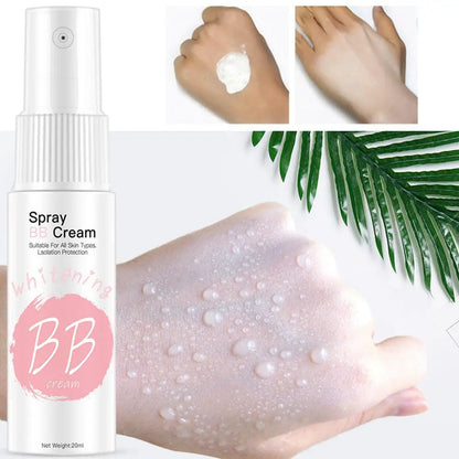 1/2/3PCS 20ml Whitening Moisturizing Base Spray BB Cream Concealer Brighten Face Beauty Skincare Foundation High Coverage Makeup