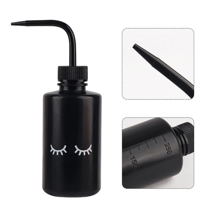 250ml Lash Logo Falsh Eyelash Cleaning Bottle Curved Spout Cleaner Watering Can Eyebrow Remover Washing Bottle Makeup Tools