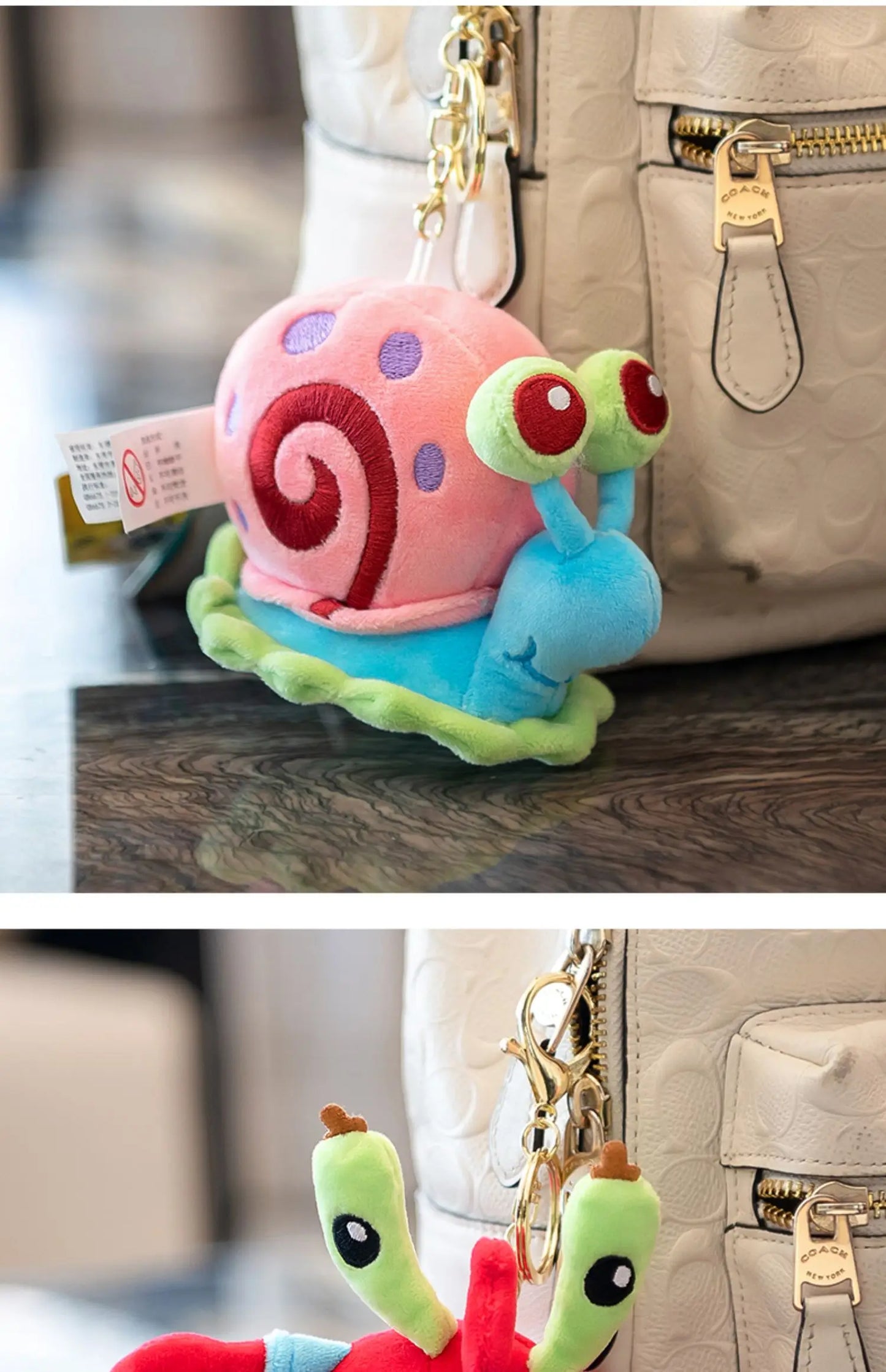Anime Spongebob Squarepants Patrick Star Squidward Eugene H. Krabs Gary Stuffed Plush Toy Pendant Keychain Birthday Gift For Kid
