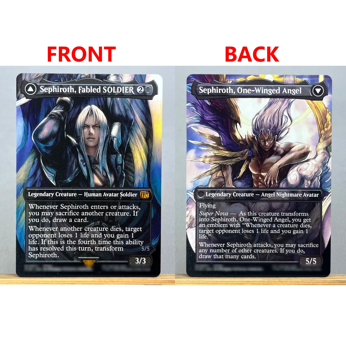 FIN HOLO14-Ⅰ01 Tcg proxy magical cards Vivi Ornitier Sephiroth, Fabled SOLDIER Summon Bahamut Cloud, Midgar Mercenary gathering