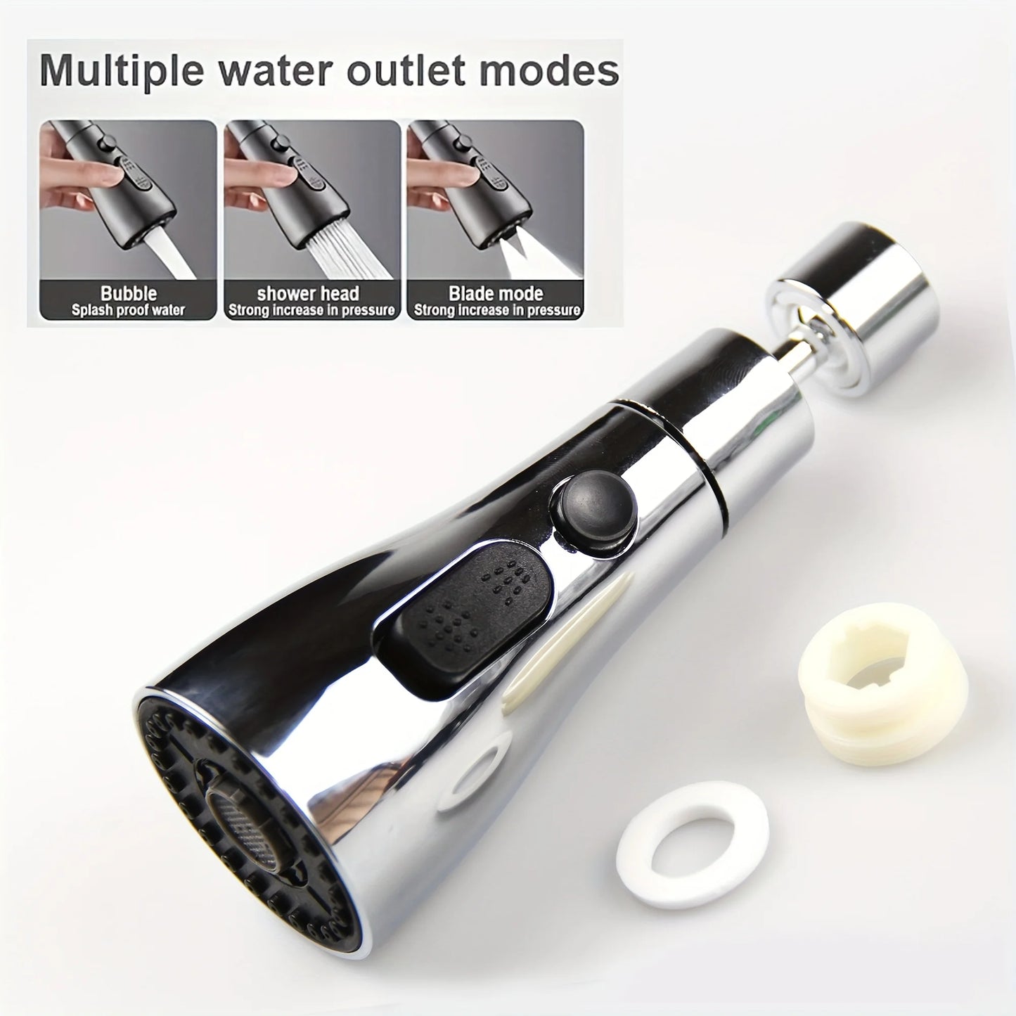 1 faucet nozzle 360 degree rotating filter extension tube dual-mode faucet nozzle universal kitchen accessory