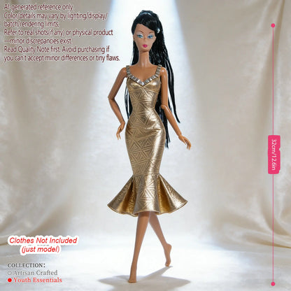 Multi-Joint BJD Model, 1/6 Scale 12-Joint, Changeable Makeup Premium Craft (no clothing)