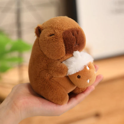 Capybara Plush Toy Pendant Keychain Capibara Cosplay Pokemon Pikachu Disney Stitch Sanrio Kuromi Plushies Stuffed Bag Decor Gift
